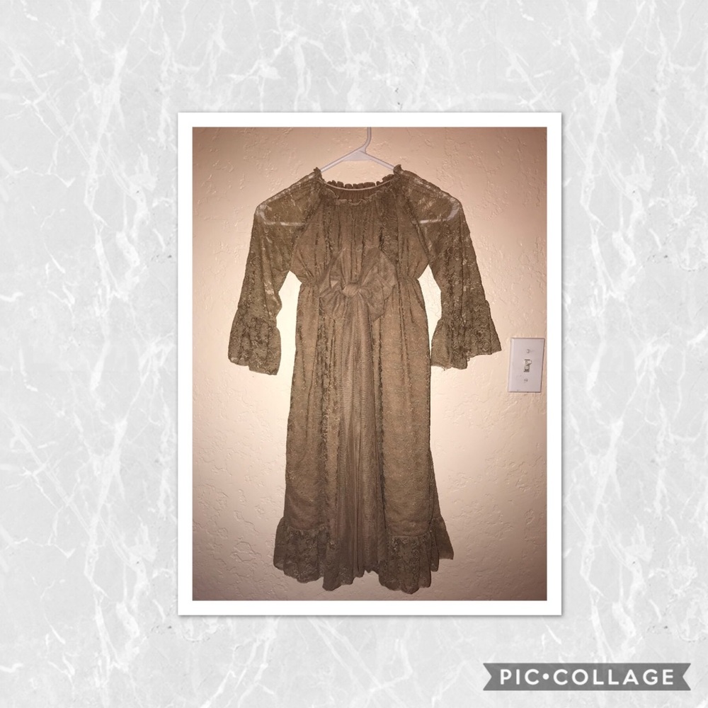 Brown Lace Dress